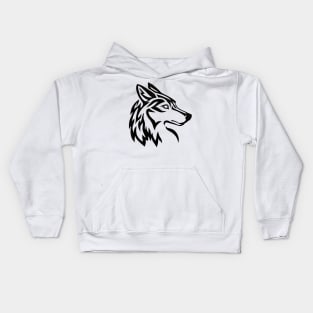 Tribal Husky Kids Hoodie